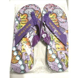 NEW Krewe of BACCHUS Flip Flop Size 43 EU (10 US)  New Orleans Mardi Gras
